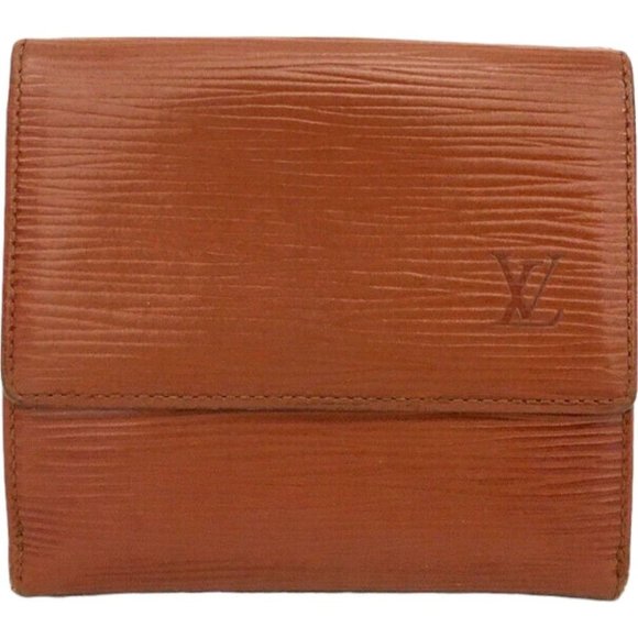 200130X Louis Vuitton Wallet Porte Feiulle Elise Brown Epi Leather - Picture 1 of 8